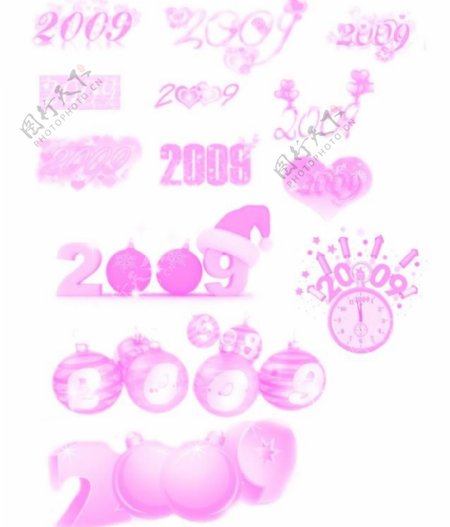 创意的2009数字设计笔刷图片