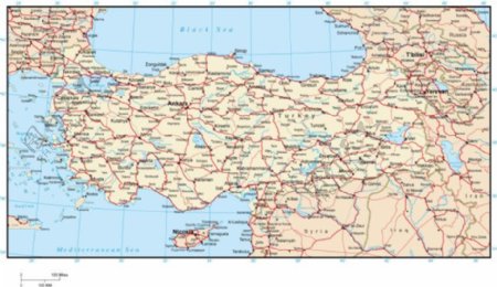 土耳其国家地图