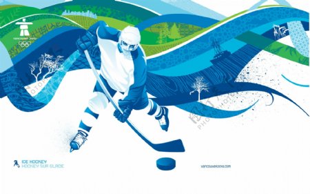 2010温哥华冬季奥运会剪影图片