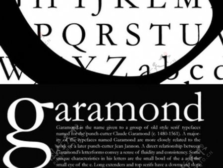 世界100佳英文商业字体02garamond图片
