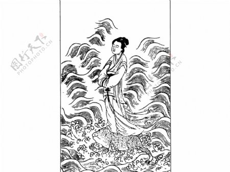 中国宗教人物插画素材76