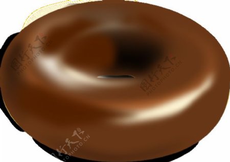巧克力甜甜圈的剪辑艺术
