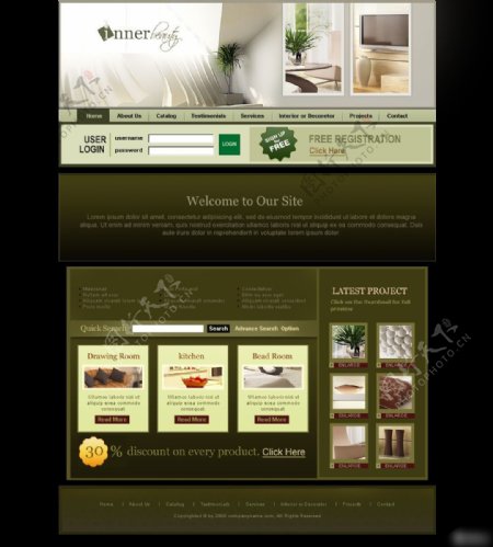 家具装修类网页设计