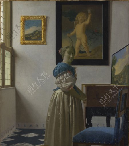 JohannesVermeer07大师画家超高清人物油画肖像油画宫廷油画装饰画