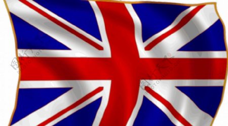 英国国旗在风矢量插画
