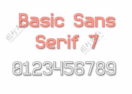 7基本sansserif字体