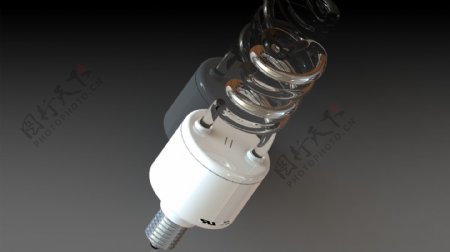 白色灯泡的螺旋lampadina卢斯比安卡LED螺旋