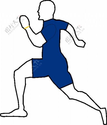 人跑步运动剪辑艺术