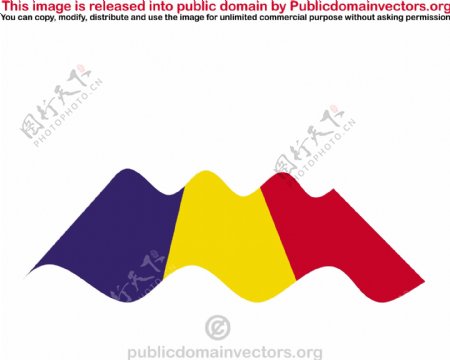 罗马尼亚波形矢量标志