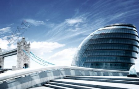 伦敦建筑图片PSD分层素材