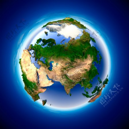 3D地球亚洲