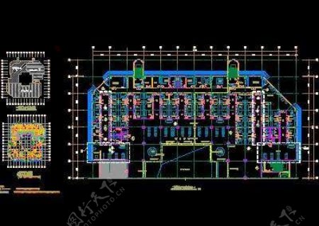 二层局部平面布置图1门诊急诊楼装修CAD施工图