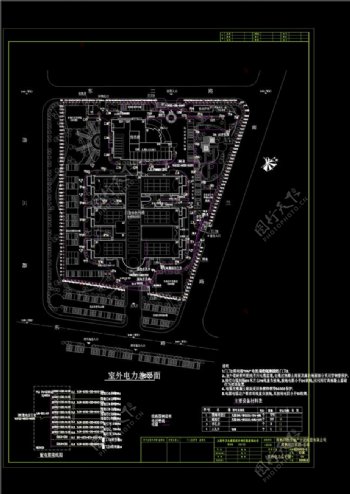室外电力总平面CAD图纸