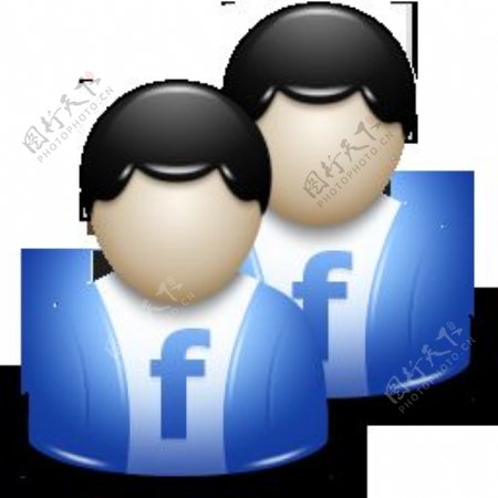 facebook蓝色PNG图标