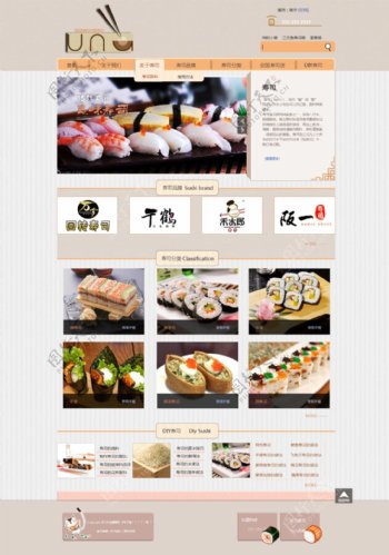 自己学着做的寿司网站