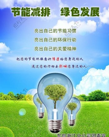 环保发展海报图片