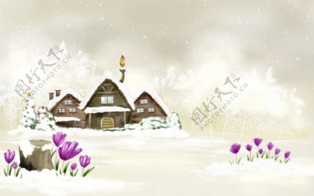 雪地房屋