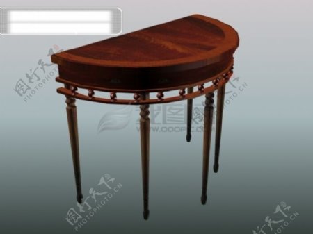 3d木质柜子桌子