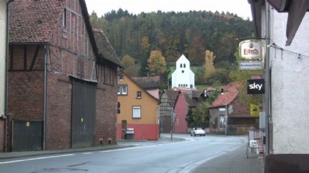 德国镇和教会的股票视频
