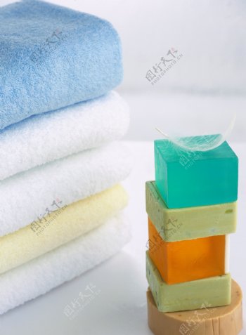 毛巾香皂图片