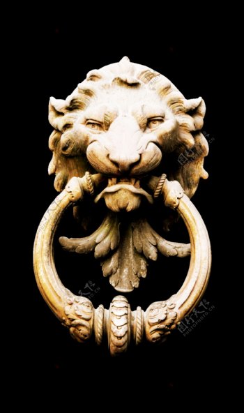 欧式狮子门环图片