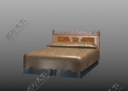 欧式床传统家具3D模型6