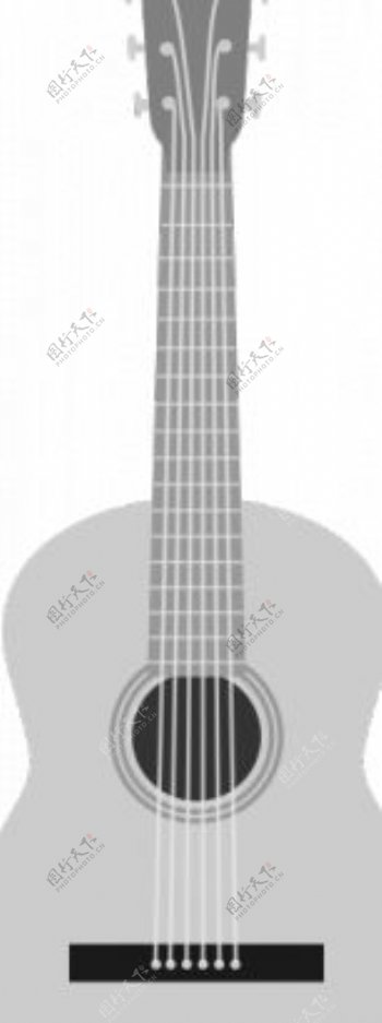 矢量图像灰度的吉他