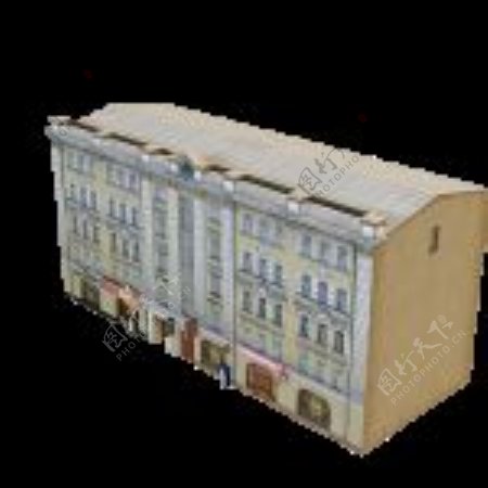 3D商住楼模型