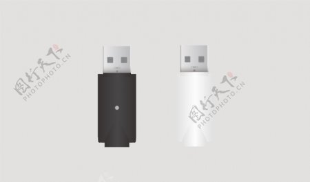 USB插头插画