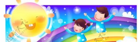 最新韩国儿童插画矢量图34