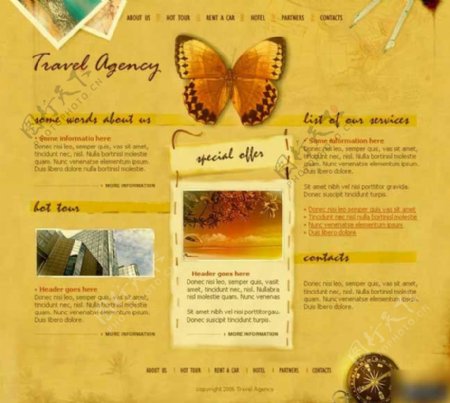 探险旅程旅游公司网页模板
