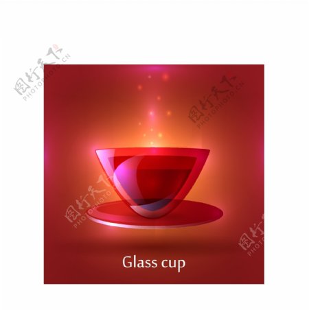 3D玻璃杯