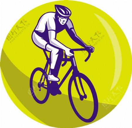 骑自行车的人骑着自行车赛车