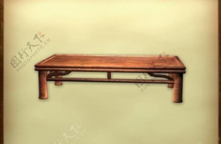 中国古典家具茶几0013D模型