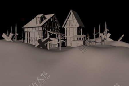 游戏房子模型图片