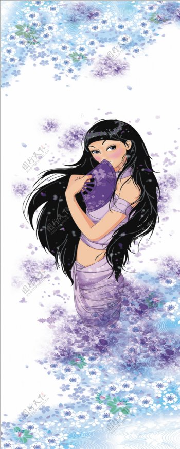 紫色花仙子