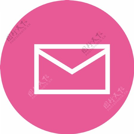 粉红信封图标素材