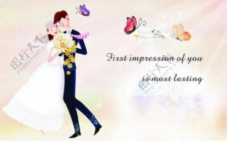 梦幻婚礼背景图片