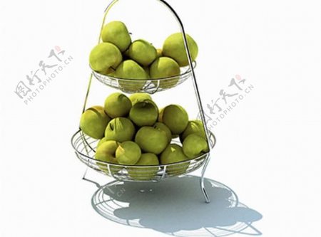 水果苹果玻璃盆篮子图片