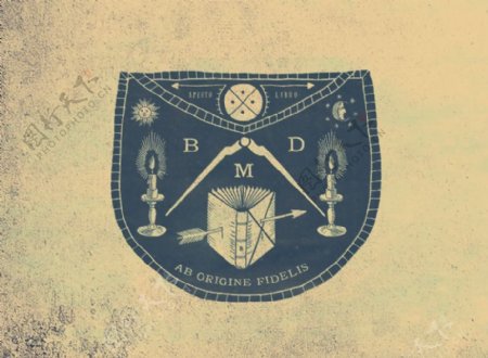 位图插画师bmd法国徽章标记免费素材