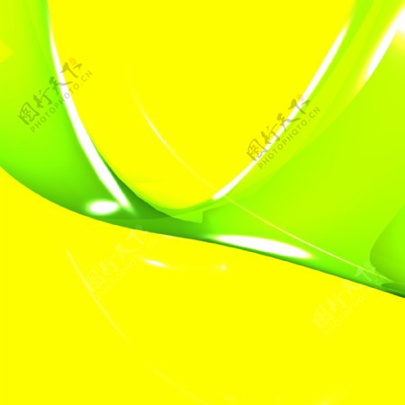鲜黄色和绿色的背景显示的活力和生命力