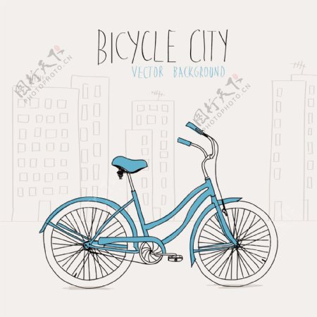 自行车手画插画
