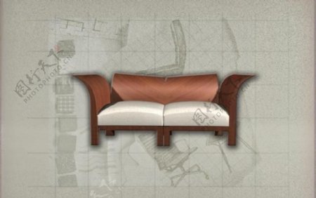 现代主义风格之沙发3D模型沙发018