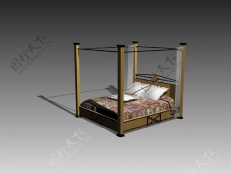 常见的床3d模型家具图片139