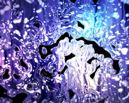 紫色动态水泡