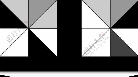 三角形黑白屏幕分割遮罩视频素材04