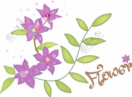 手绘素描花朵