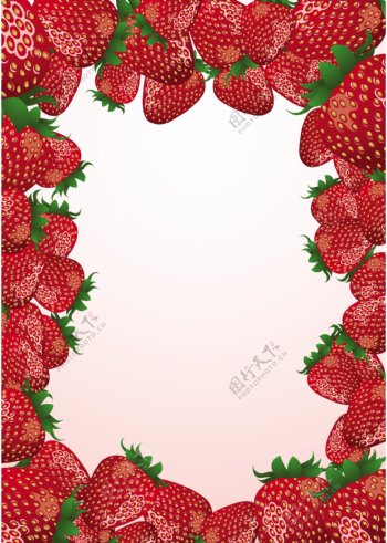 草莓边框