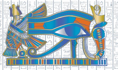 埃及古文印花图片