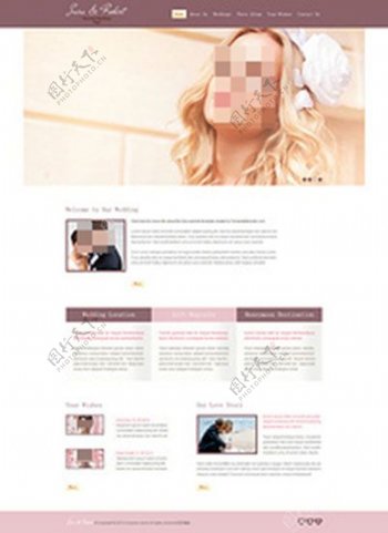 婚礼布置企业网站模板